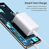 Usb C Wall Charger For Iphone 17 Pro Pixel 10 9, 18W Plug-In Charging Block 3.3Ft Usb C Cable Power Delivery 9V 2A Charge Adapter Pd Type C Wall Charger Block For Samsung S25 Iphone 16E Ipad
