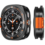 Metal Cover Compatible with  Galaxy Watch Ultra Case 2025/2024, 2 in 1 Protective Rugged Bumper with Back Frame for Galaxy Watch 47mm