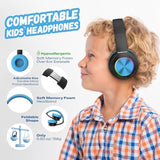 PowerLocus PLED Kids Bluetooth Headphones, Kids Wireless Headphones with LED L