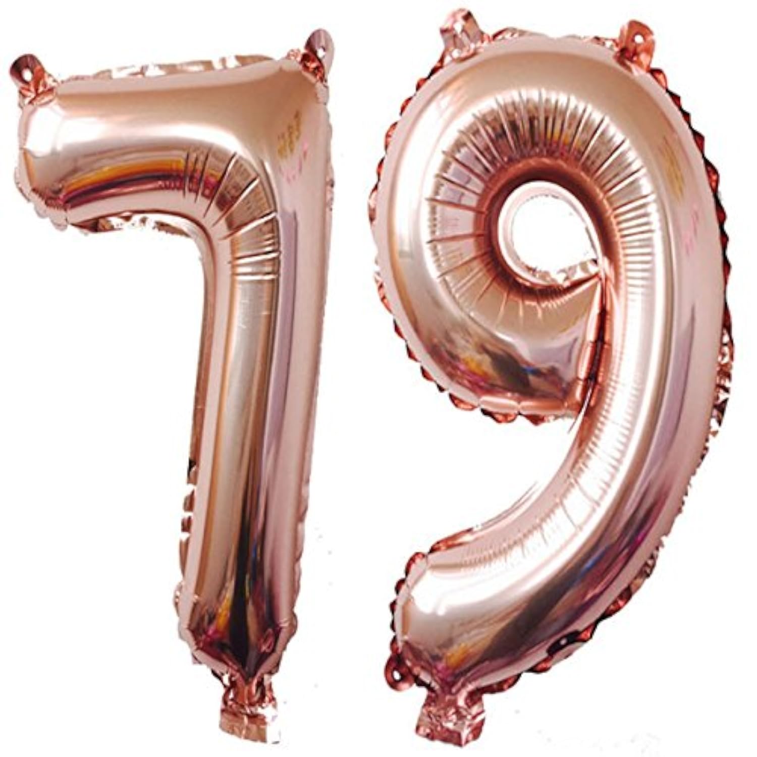 40Inch Rose Gold Foil 79 Helium Jumbo Digital Number Balloons, 79Th Bi