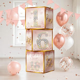 Sweet 16 Party Decorations Pink Rose Gold Sixteen Birthday Party Supplies With Backdrop Banner Foil Balloons Tassel Curtain Balloon Garland Kit And Sweet 16 Boxes For Girl 16Th Sweet Party (Rose Gold)