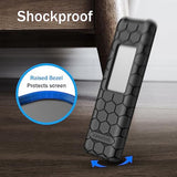 Fintie Case For Samsung Smart Solar Cell Remote 2024 2023 Tm2360F / Tm2361F / Tm2360E / Tm2361E Bn59-01436A Bn59-01432A Bn59-01432J, Light Weight Anti Slip Shockproof Silicone Cover, Black