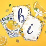 Lemon Bridal Shower Decorations - Yellow And Blue Bride To Be Banner, Diamond Ring Garland, Fruit Theme Bachelorette Party Decorations