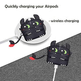 Silicone Protective Case For Airpods Pro2: 3D Cartoon Cute Night Evil Creative Appearance Waterproof Shockproof For Airpod Pro 2 /Pro Wireless Headset Charging Box Cover With Keychain