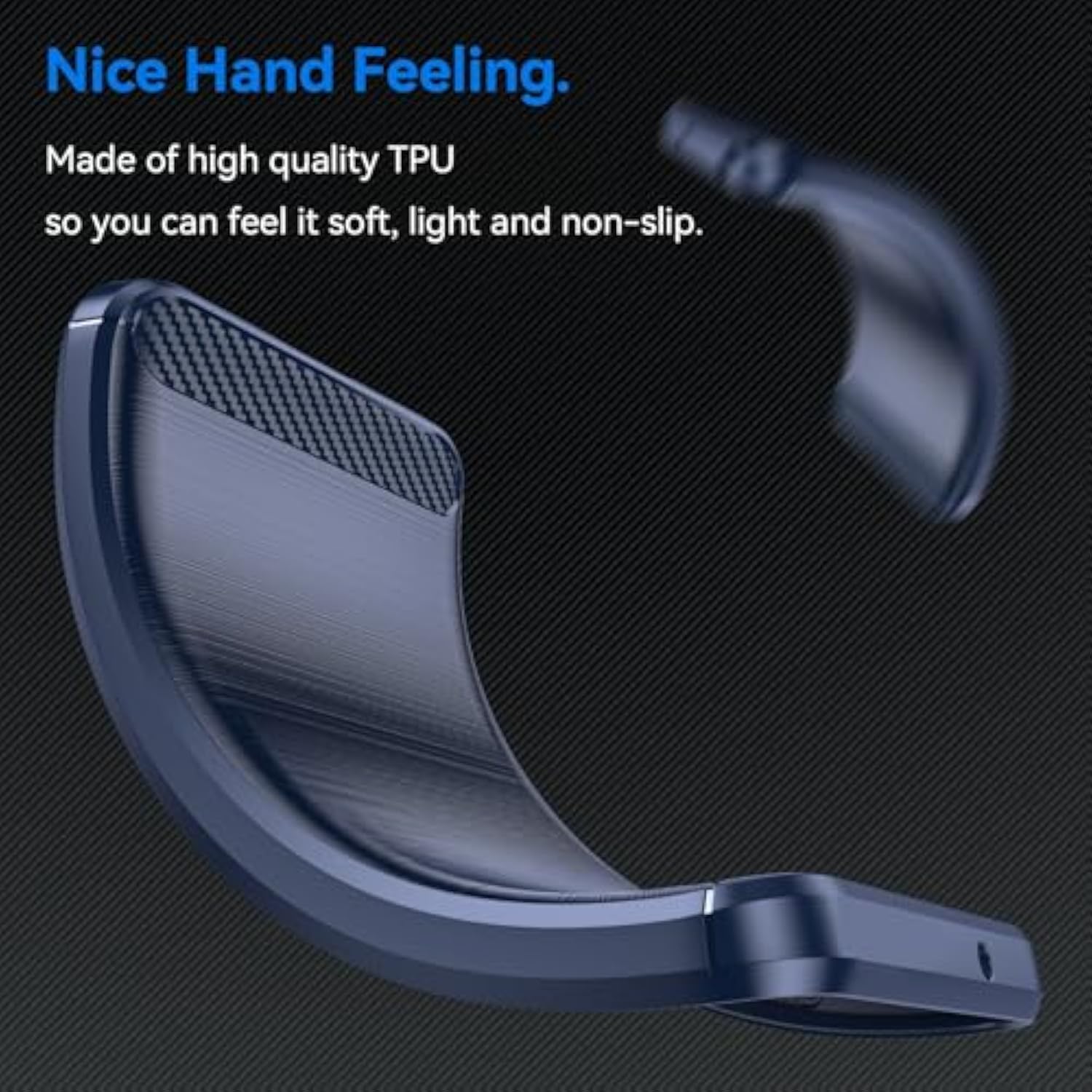 For Moto G 5G 2025 Case,Moto G Play 2025 Case With 2Pc Screen Protector Robust Durable Stylish And Lightweight Design,Blue