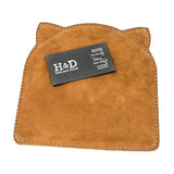 Soft Leather Cat Mouse Pad Handmade Swayze Suede