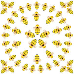 120 Pcs Tiny Resin Bees For Crafts Bulk Small Mini Plastic 3D Flatback Bee Charm Embellishments For Summer Honey Themed Party Decor Art Diy Crafts Baby Shower Birthday Decoration