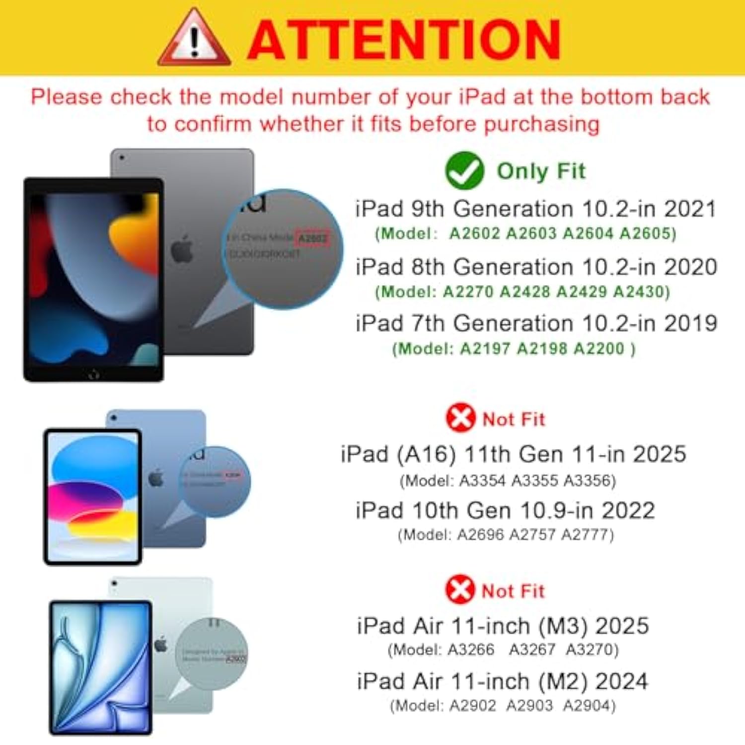 Procase For 9Th Generation 2021/ 8Th Generation 2020/ 7Th Generation 2019 Case, 10.2 Case Cover 9Th Generation -Navy