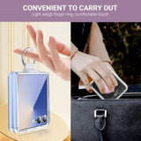 For Galaxy Z Flip 7 Case With Ring Compatible With Magsafe, Built-In Ultra Strong Magnetic & Finger Ring Holder, Anti-Yellowing Ultra-Thin Slim Fit For Samsung Galaxy Z Flip7 (Clear)