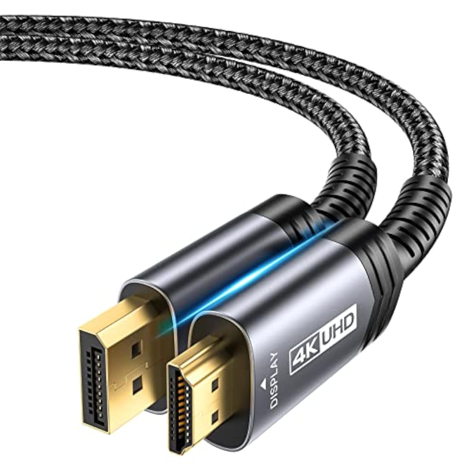 4K Displayport To Hdmi Cable Adapter 2Pack 10Ft, Dp To Hdmi Male Uhd 2K@120Hz,