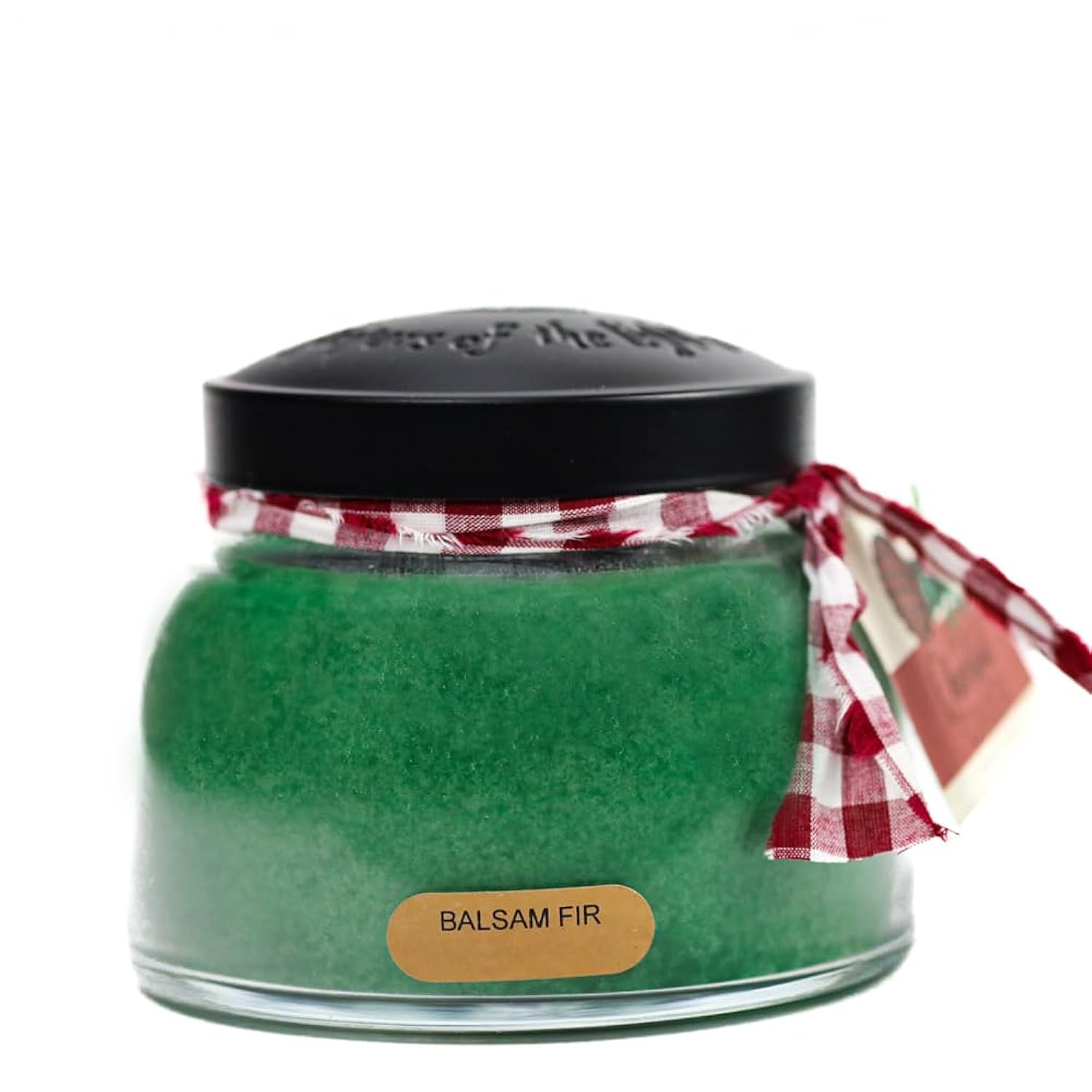 A Cheerful Giver - Balsam Fir Mama Scented Glass Jar Candle (22oz) with Lid & True to Life Fragrance Made in USA
