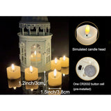 Battery Operated Flameless Votive Led Little Candle, Realistic Bright Flickering Electric Fake Night Tea Light Halloween Pumpkin Christmas Wedding Party Table Centerpieces Funeral Decorations 6 Pack