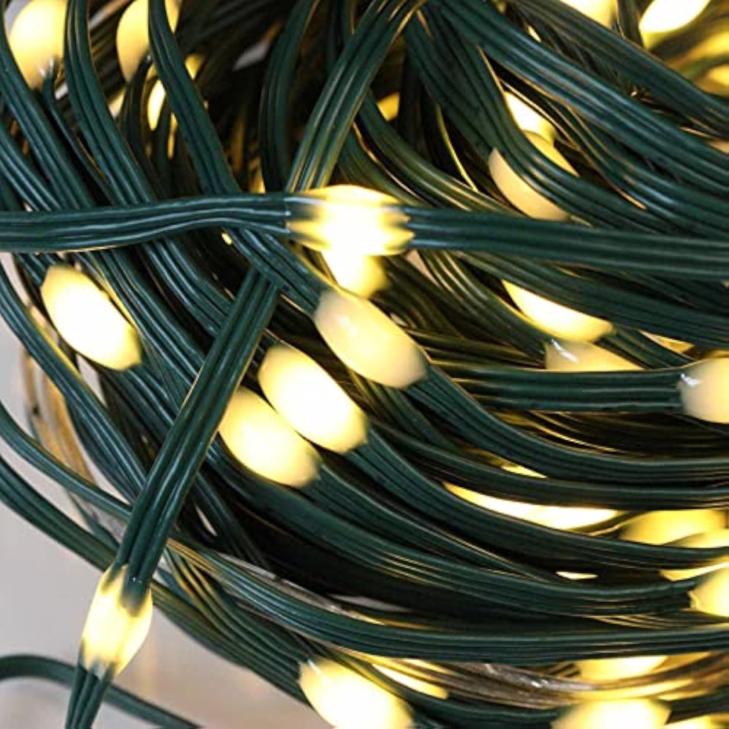 Warm White Led Fairy Lights, Christmas Lights, Indoor/Outdoor Waterproof String Lighting On Green Wire, Small Twinkling