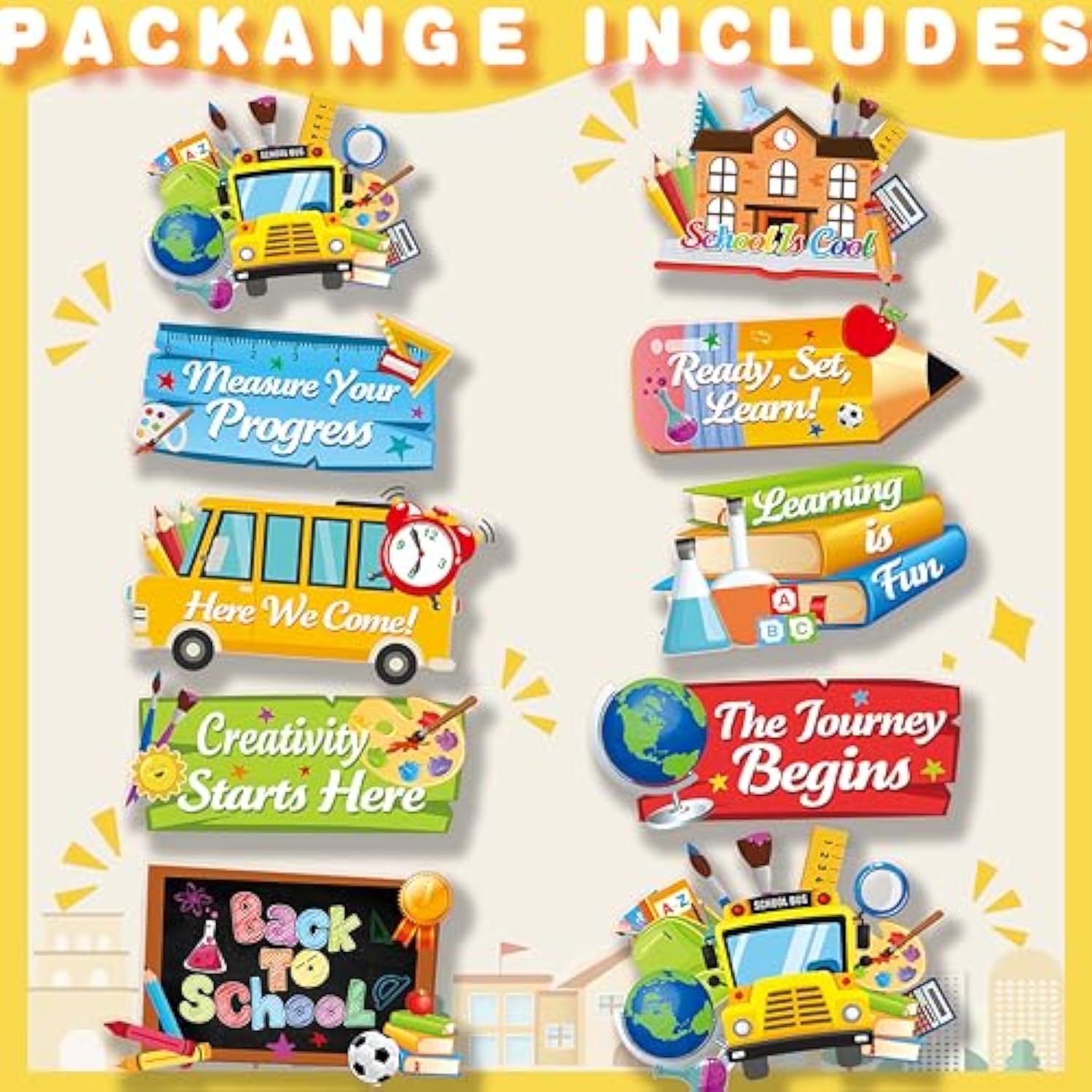 Back To School Directional Sign Back To School Classroom Decorations Welcome Back Sign For Wall Or Door First Day Of School Party Supplies For Teachers And Students Indoor