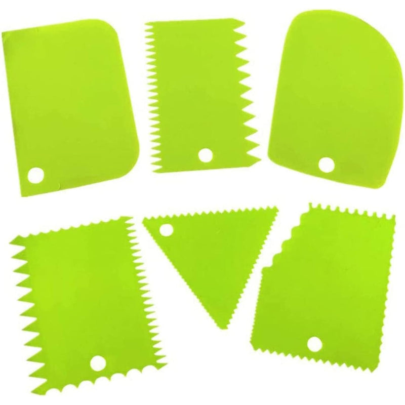 6Pcs Plastic Clay Scraper Pottery Scraper Tool Clay Sculpture Contour