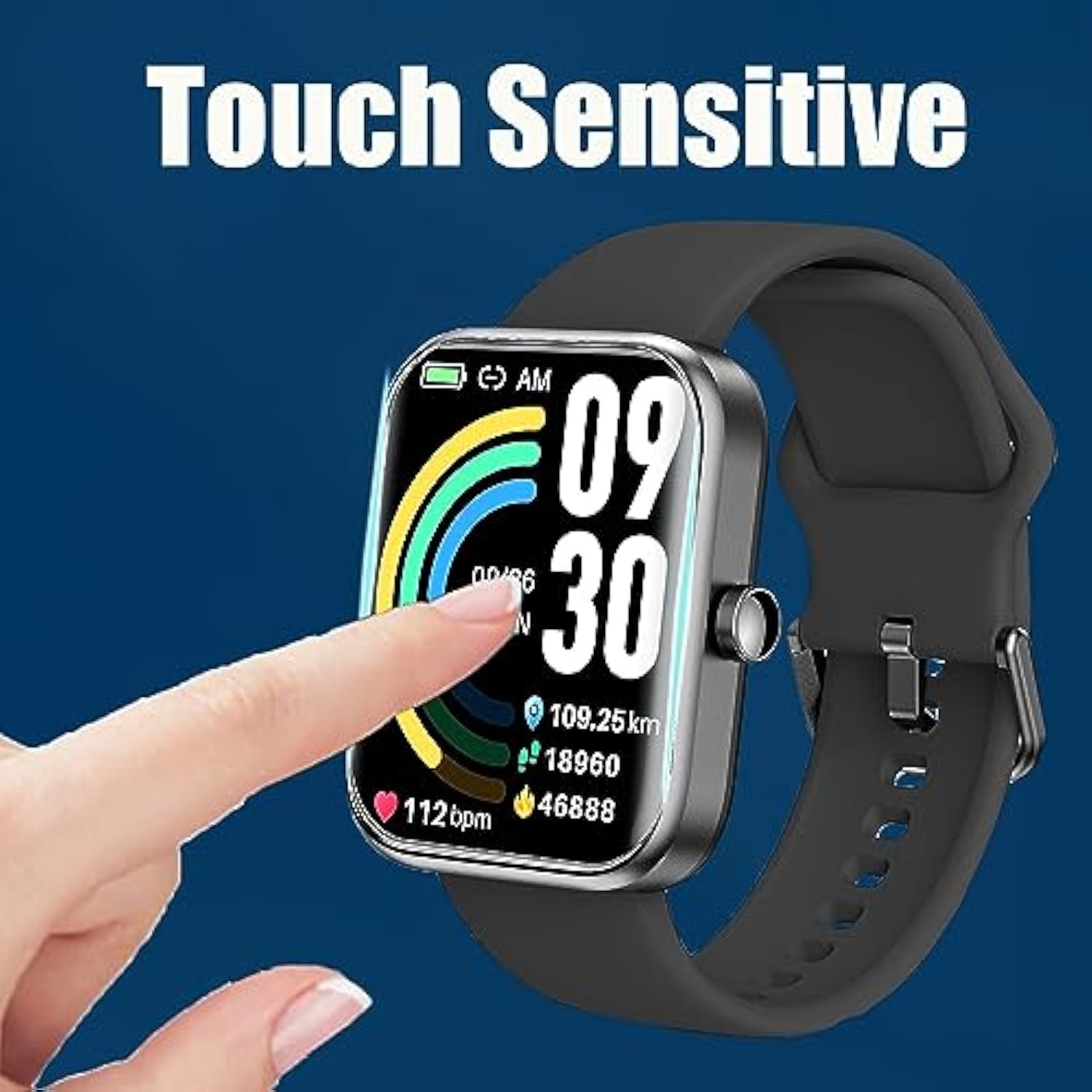 Compatible For Ruimen Smart Watches Screen Protector, [6 Pack] Full Coverage Tpu Clear Film Compatible For Ruimen D1 1.85" Smart Watches (6 Pack)