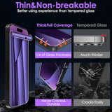 [3 Pack For Iphone 15 Pro Max Privacy Screen Protector (Not Glass), [Anti-Spy][Anti Blue Light] Soft Hydrogel Film Screen Protector For Iphone 15 Pro Max/15 Plus - Purple