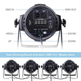 Dj Lights Dmx Sound Activated, 54 X 3W Led Par Lights Rgb Stage Light Dmx, Dj Par Lighting For Church, Concert, Wedding, Party, Bar, Stage Lighting (1)