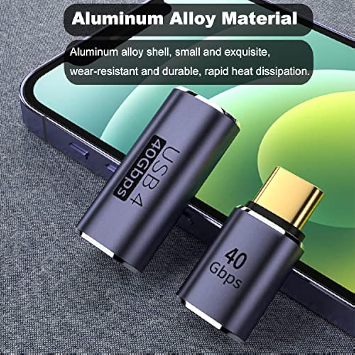 5 Pack Usb C Adapter, Up&Down, Middle Bend And Side Bend 90 Degree Right Angle