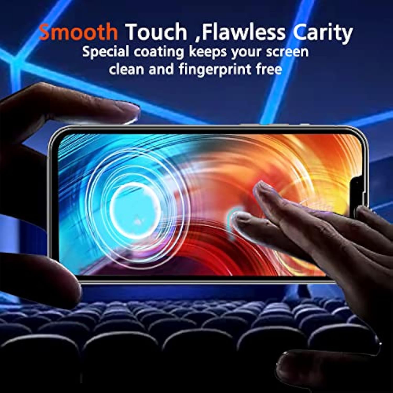 3-Pack iPhone 13/14 Screen Protector with 2-Pack Camera Lens Glass