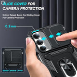 2-Pack Galaxy A16 5G Case with Screen & Camera Protectors Military-Grade Black
