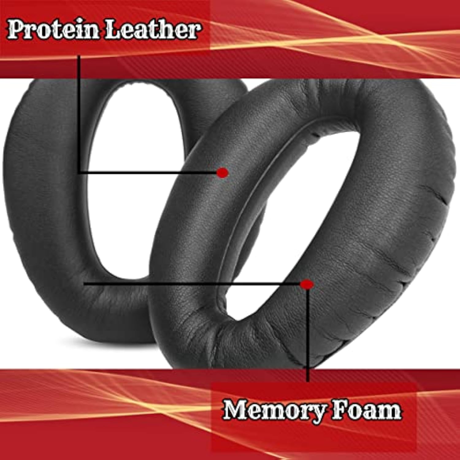 Replacement Earpads Cover Compatible With Lightspeed Aviation Zulu Sierra/Pfx/Tango/Zulu 2 Aviation Headset Ear Cushions Parts (Earpads)