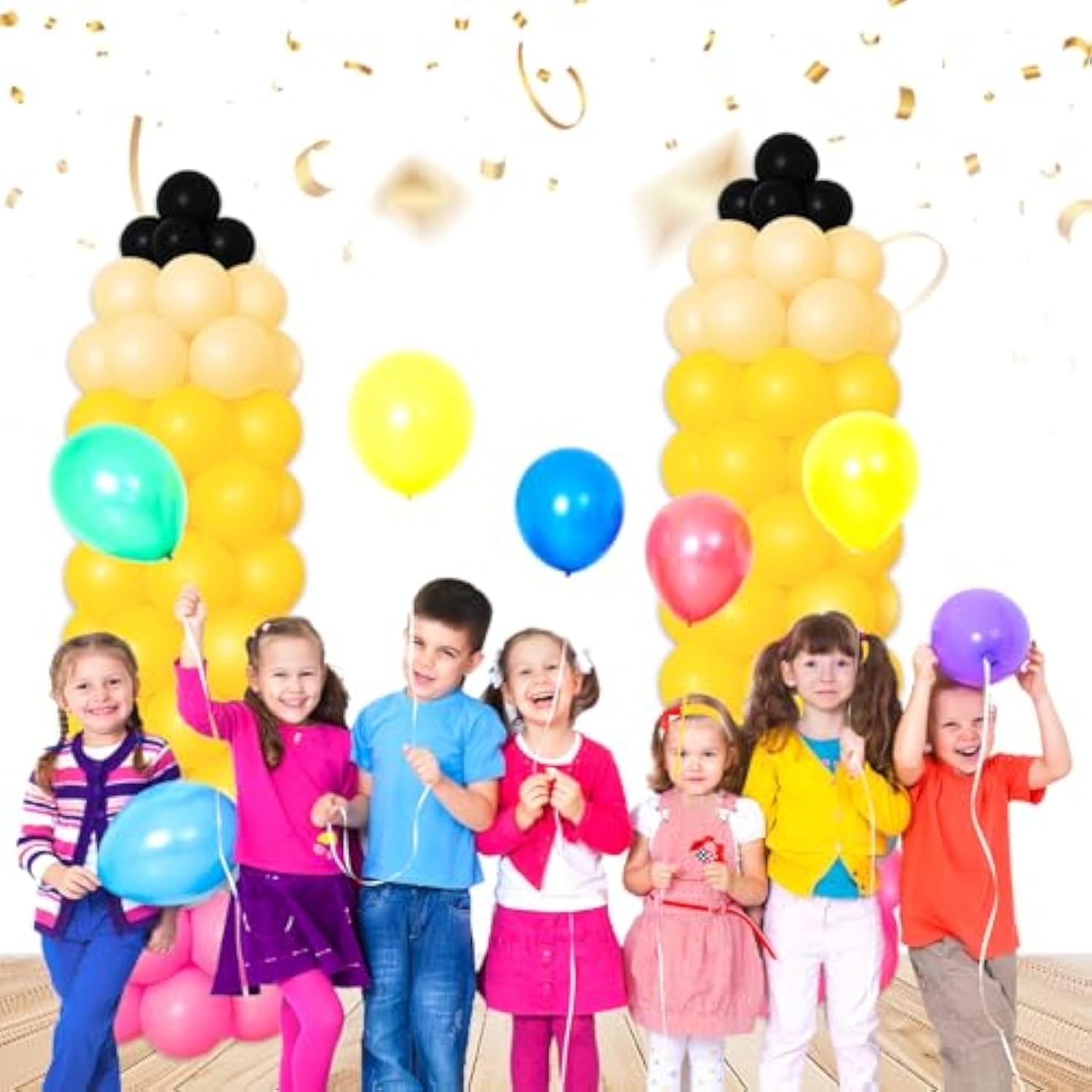 150 Pcs Back To School Balloons Yellow Black Pink Apricot Silver Latex Balloons Diy Pencil Balloon Kit For First Day Of School Kindergarten Preschool Graduation Party Decor Supplies