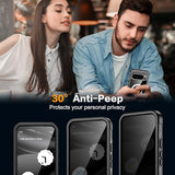 Magnetic For Google Pixel 10 Pro Xl Case, Built-In Hd & Privacy Screen Protector, [Military Grade Protection] Full Body Shockproof Anti Spy Phone Case For Pixel 10 Pro Xl, Black