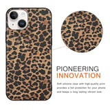 2 Pack For Iphone 13/Iphone 14 6,1'' Cheetah Print Cases, Cute Luxury Leopard Print Pattern Design Cases For Women Men Girls, Fashion Retro Shockproof Anti Scratch Protection Silicone Soft Tpu Cover