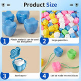 150 Pcs Colorful Tooth Savers Box, Plastic Tooth Holders Bulk For Boys Girls Kids Keepsake, Goodie Bag Fillers, Party Favor, Dentist Office, 5 Colors, 0.6 X 0.75 X 0.6 Inch