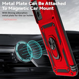 Phone Case For Motorola Moto G 5G 2024 Case With Hd Screen Protector & Slide Camera Cover & Kickstand, Motorola Moto G 5G 2024 Phone [-Grade] Case (Red)