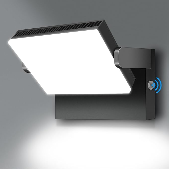 150W LED Flood Light Outdoor 18000LM 5000K Dusk to Dawn Adjustable Commercial Wall Pack Lighting IP65 Waterproof