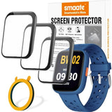 3D Screen Protectors Compatible With Bw02 Biggerfive 1.8” Smart Watch, 3 Pieces, Full Coverage, Anti-Shatter