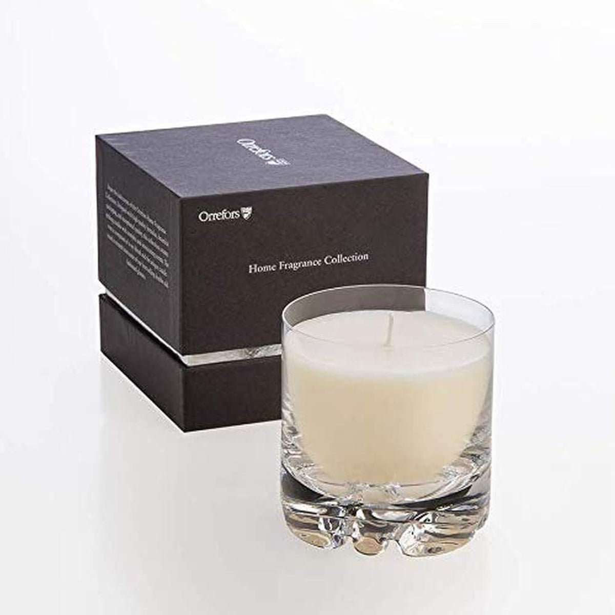 Orrefors Erik Candle, Blushing Pink, 3.5" X 3.4"