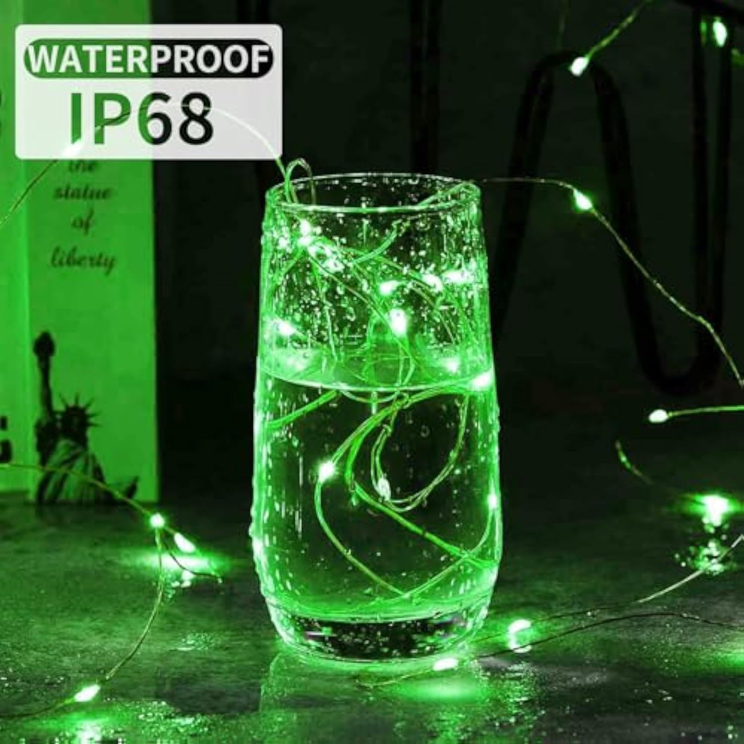 Led Fairy Lights 3 Modes Battery Operated String Lights Waterproof Silver Wire 7 Feet Firefly Starry Moon Mason Jar Ligh
