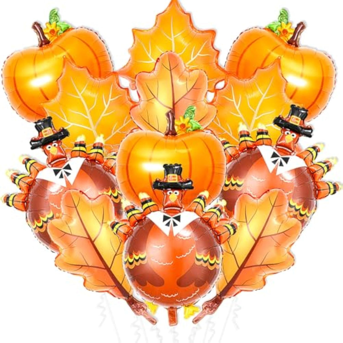 12 Pcs 32 Inch Turkey Foil Balloons Fall Thanksgiving Party Decoration Supplies