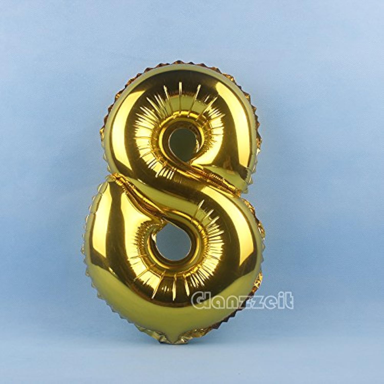 16 Inch Gold Balloons Decor Letters A To Z Numbers 0 To 9 For Wedding Prom Birthday Party (Number 8)