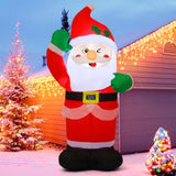4.2 Ft Christmas Inflatables Santa Claus Outdoor Decorations Xmas Blow Up With Built-In Leds For Indoor Yard Lawn Garden