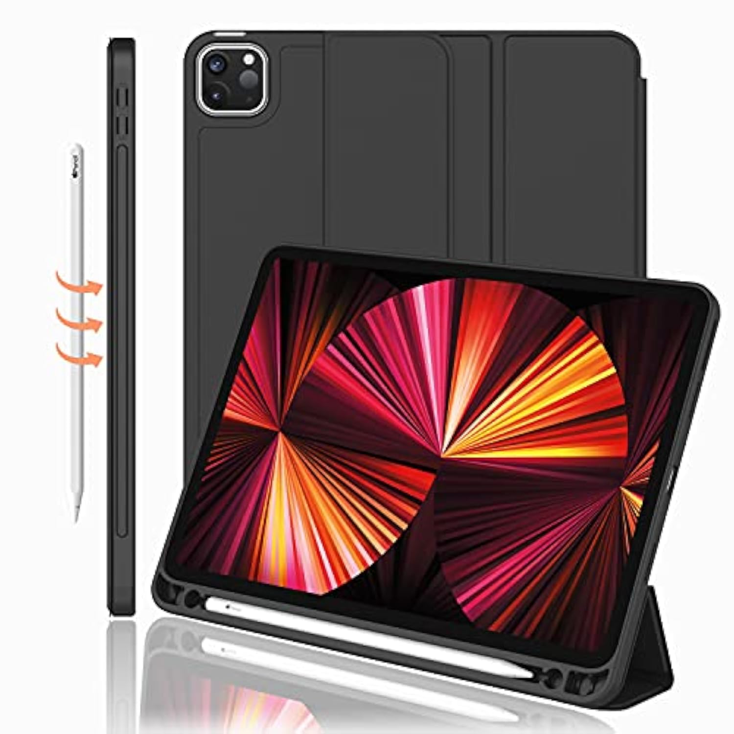 New Ipad Pro 11 Inch Case 2022(4Th Gen)/ 2021(3Rd Gen) With Pencil Holder [Sup