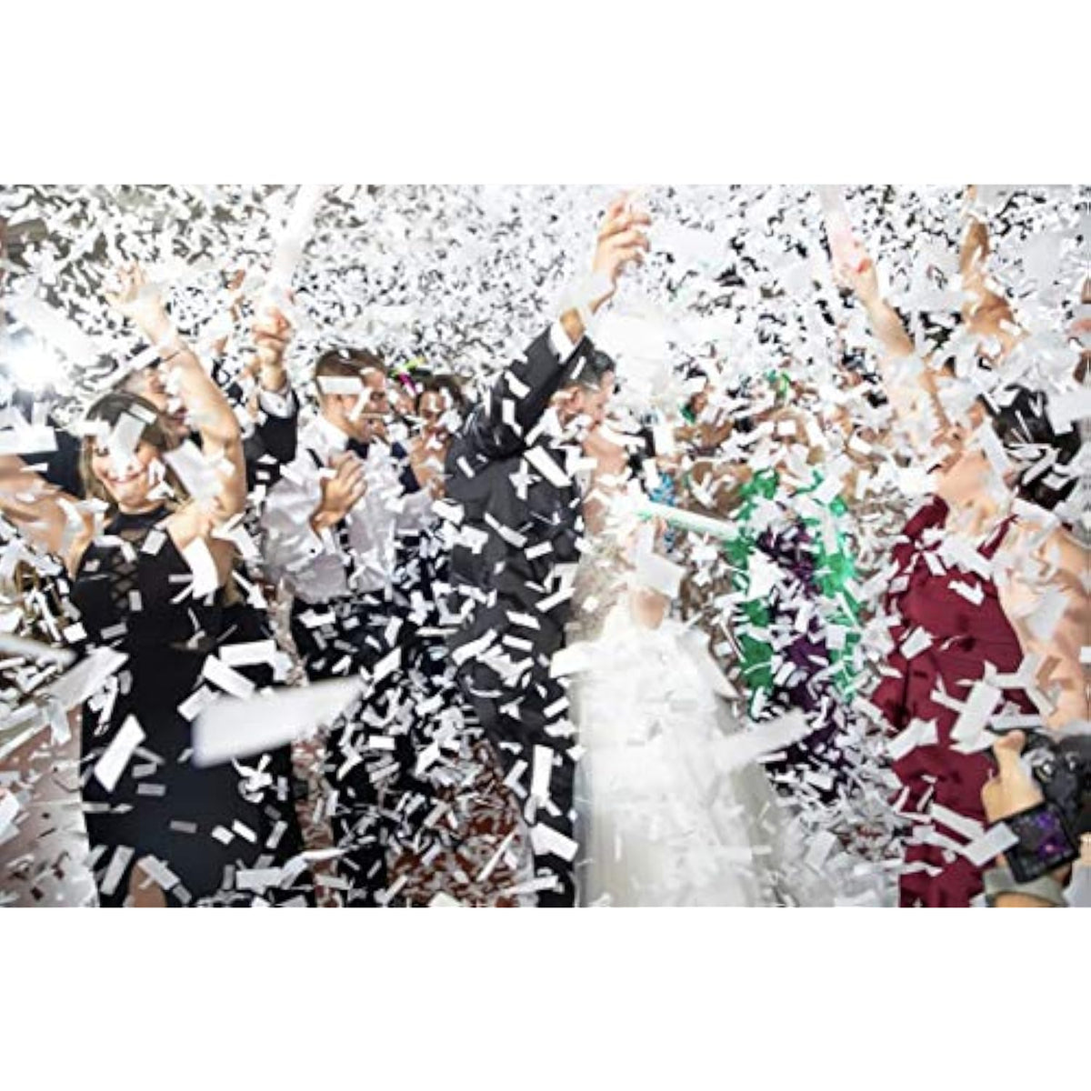 14Pack White Confetti Wands Tissue Paper Confetti Flick Flutter Sticks For Wedding Celebrations Anniversary Birthday Party White, 14 Inch