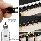 Pack Of 25 Black Curtain Clips String Light Hangers Small Metal Wire Holder For Hanging Camper Awning Light Christmas Decor Shower Home Decoration Indoor And Outdoor Photos Arts Crafts Display