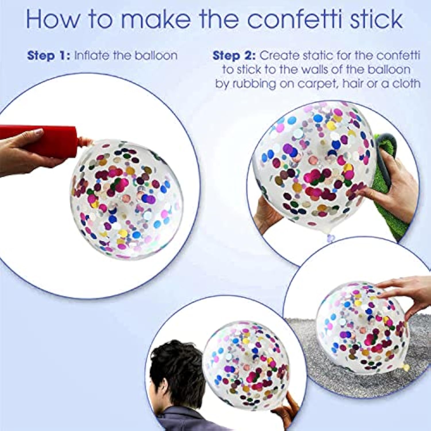 Fiesta Balloons Garland Arch Kit,117Pcs Rianbow Confetti Balloons In 4