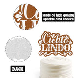 Cielito Lindo Papel Picado Cake Toppers Mexican Fiesta Birthday Baby Shower Decor