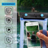 WaterSeals Triple Seal Floating Waterproof Pouch + Dry Bag for Cell Phone, Great for Kayak, Canoe, Pool, Beach