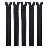 Black #4.5 Handbag – Extra-Long Pull Zipper (5 Zippers Per Pack) (10"