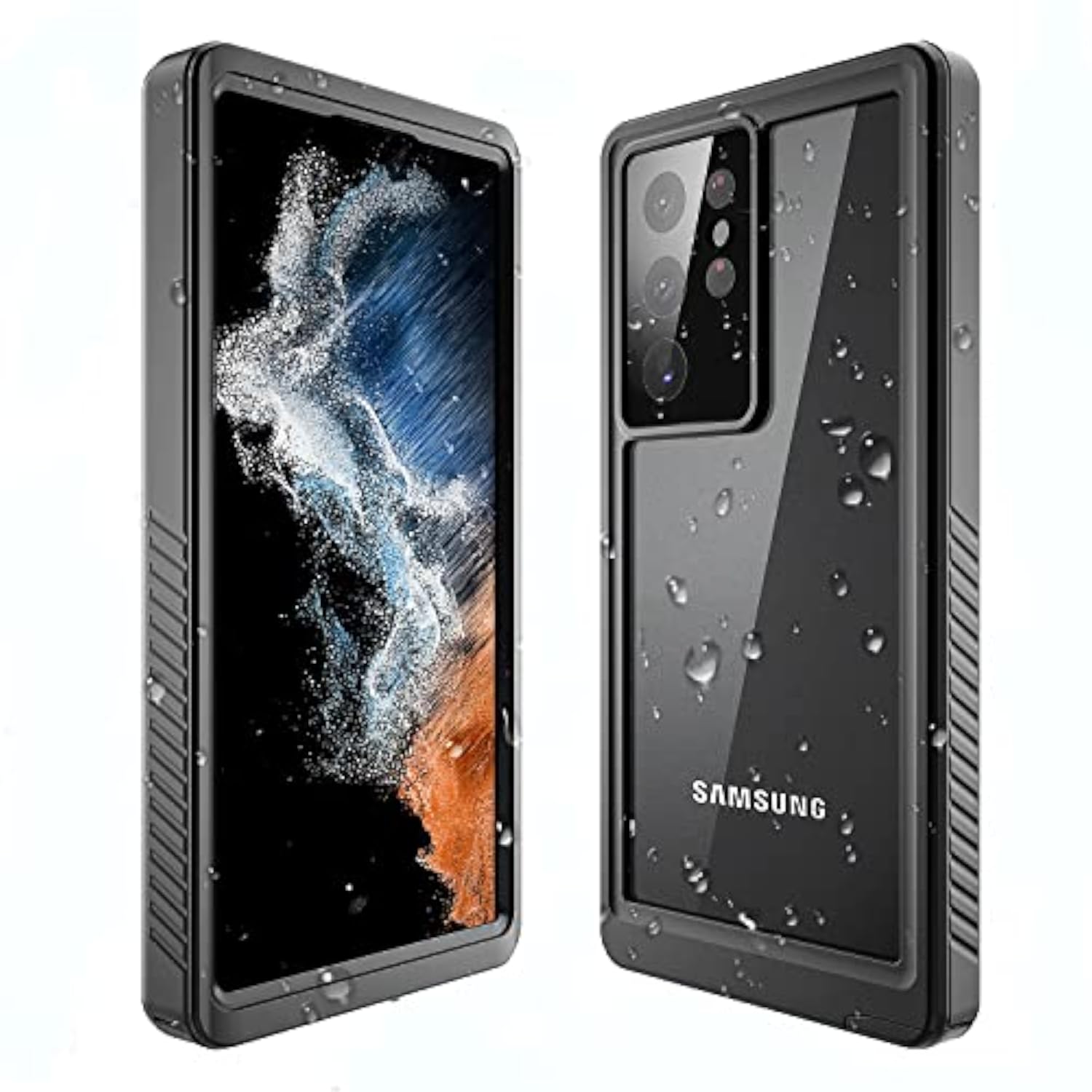 Samsung Galaxy S22 Ultra Waterproof Case with Built-in Screen Protector, 6.8inch 360° Full Body Heavy Duty Dustproof Shockproof Case Cover for Samsung Galaxy S22 Ultra