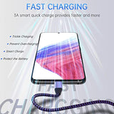 Android Auto Usb C Cable Type C Charger Usb Data Transfer Cable Fast Charging For Samsung Galaxy S25 Ultra/S25+/S24Fe/A23/A25/A26/A16/A15/A35/A55/S24 Ultra/S23Fe/S23 Ultra/S22/A53/A14/A13, 3Ft 2Pack