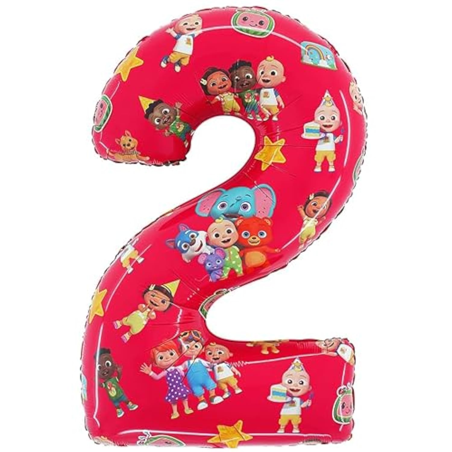 27 Inch Cocomelon Number Foil Balloon - Kids Party Balloons - Number 1-2 Available