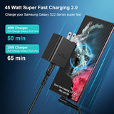Super Fast Charger Type C, Costyle 45W USB C Charger Type C Fast Charging Block with 6FT Right Angle 5A USB C Cable for Samsung Galaxy S25 S24 Ultra S24+ S23 Plus S23 S22 S21 S20,Tab S7 S8 S9 FE S10+