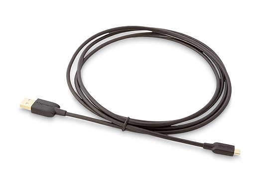 USB A to Micro USB Charging Cable 6FT 480Mbps Data Transfer Gold Plated Fast Charger Cord for Android Phones Tablets Black